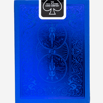 Bicycle Metalluxe Blue Playing Cards by US Playing Card Co. - Brown Bear Magic Shop
