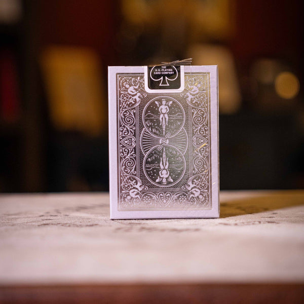 Bicycle Metalluxe Silver Playing Cards by US Playing Card Co. - Brown Bear Magic Shop