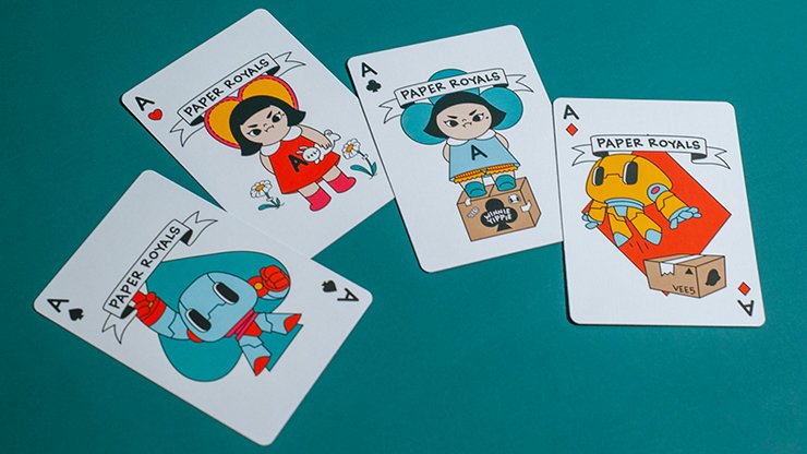 Bicycle Paper Royals Playing Cards - Brown Bear Magic Shop
