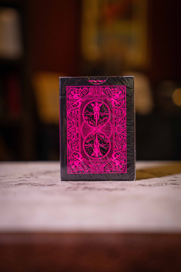 Bicycle Star-Fire Pink Neon Playing Cards - Brown Bear Magic Shop