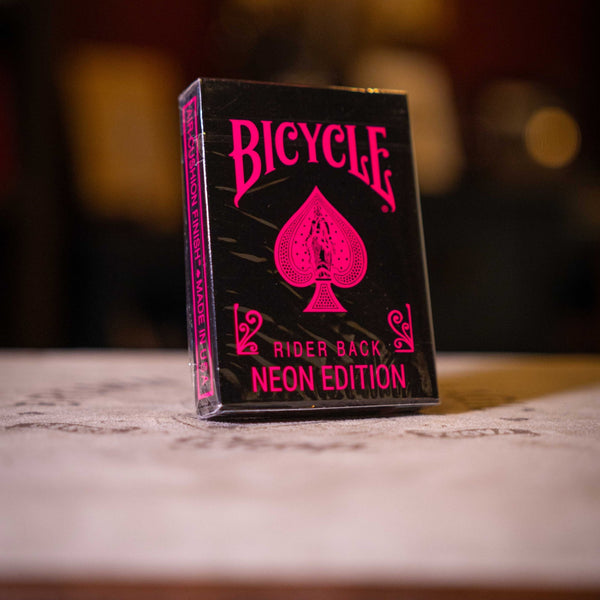 Bicycle Star-Fire Pink Neon Playing Cards - Brown Bear Magic Shop