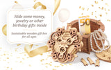 Birthday Cake Gift Puzzle Box