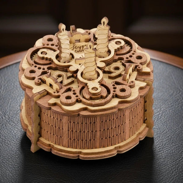 Birthday Cake Gift Puzzle Box - Brown Bear Magic Shop