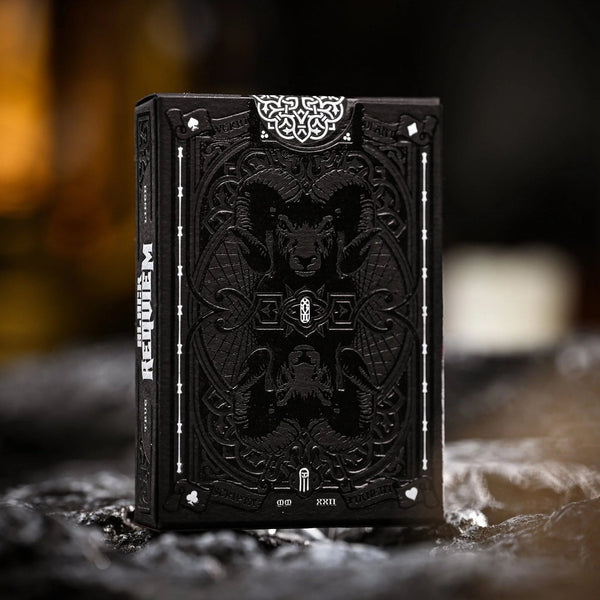 Black Requiem Playing Cards - Brown Bear Magic Shop
