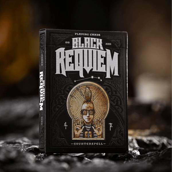 Black Requiem Playing Cards - Brown Bear Magic Shop