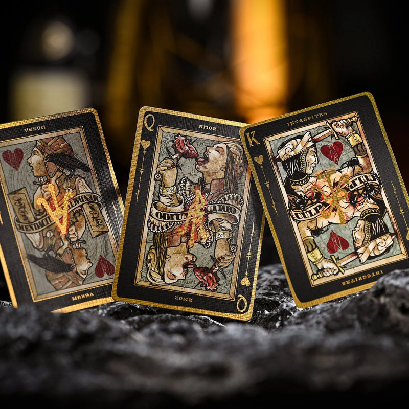 Black Requiem Playing Cards - Brown Bear Magic Shop