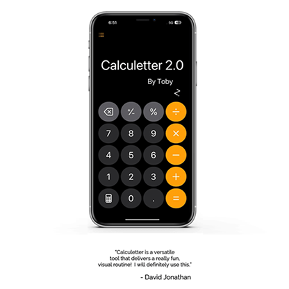 Calculetter 2.0 by Toby Z - Video Download - Brown Bear Magic Shop