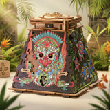 Cluepuzzle - Pyramid of the Sun. Jigsaw puzzle box - Brown Bear Magic Shop