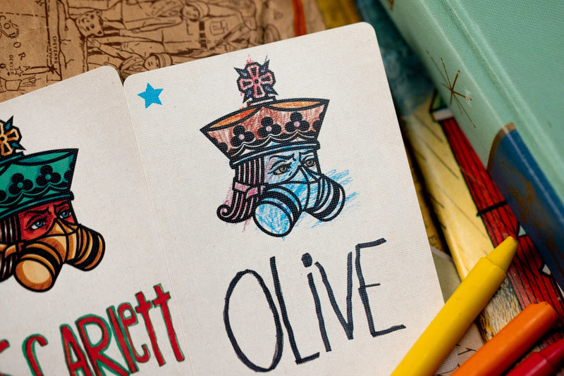 Crayon Playing Cards by Kings Wild Project - Brown Bear Magic Shop