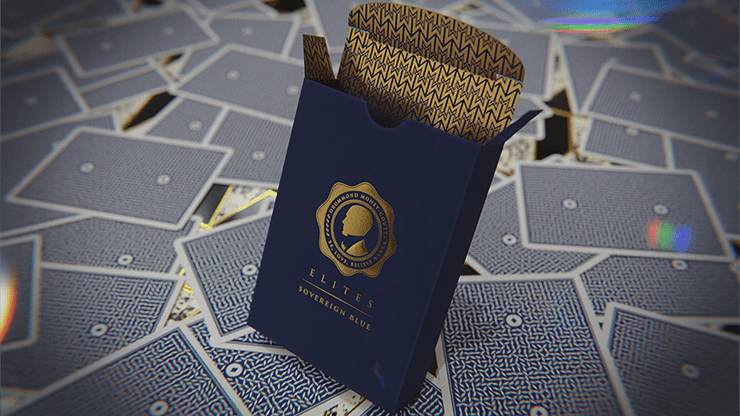 DMC ELITES: V4 Sovereign Blue Playing Cards - Brown Bear Magic Shop