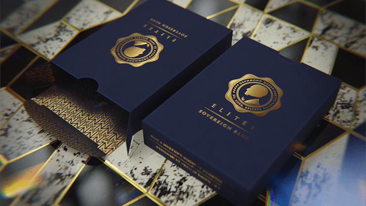 DMC ELITES: V4 Sovereign Blue Playing Cards - Brown Bear Magic Shop