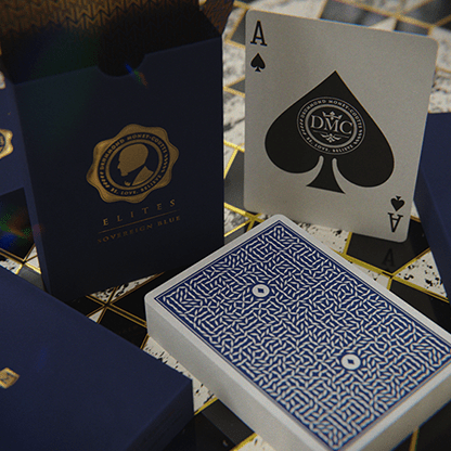 DMC ELITES: V4 Sovereign Blue Playing Cards - Brown Bear Magic Shop