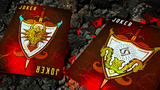 Draconian Crimson Playing Cards by Midnight Cards - Brown Bear Magic Shop