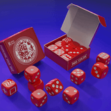 Forcing Dice Set by IARVEL MAGIC (Red) - Brown Bear Magic Shop