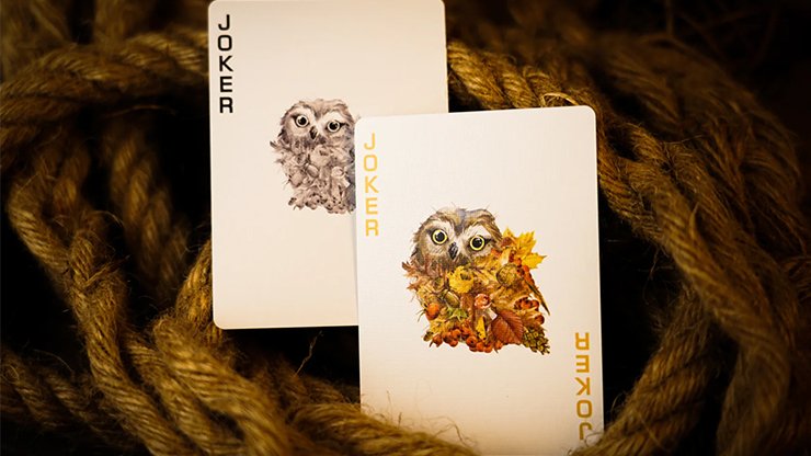 Forest elf Owl Playing Cards - Brown Bear Magic Shop