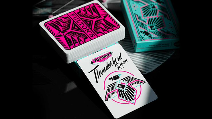 FULTON'S THUNDERBIRD ROOM TURQUOISE EDITION PLAYING CARDS - Brown Bear Magic Shop
