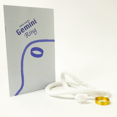 Gemini Ring Brass by Chazpro - Brown Bear Magic Shop