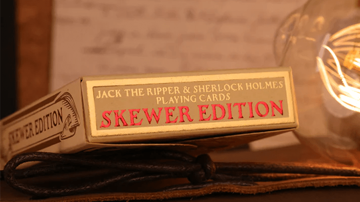Jack the Ripper & Sherlock Holmes (Skewer Edition) Playing Cards - Brown Bear Magic Shop