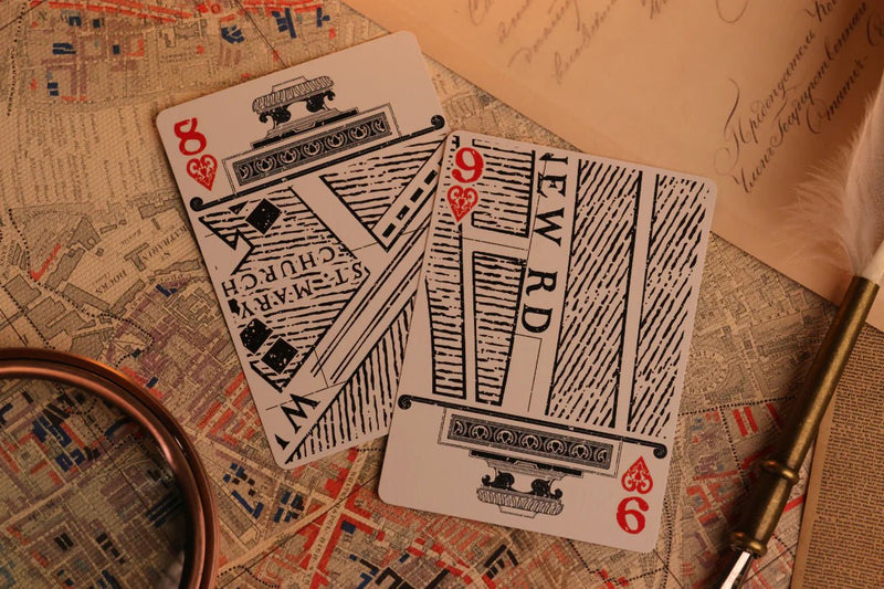 Jack the Ripper & Sherlock Holmes (Skewer Edition) Playing Cards - Brown Bear Magic Shop