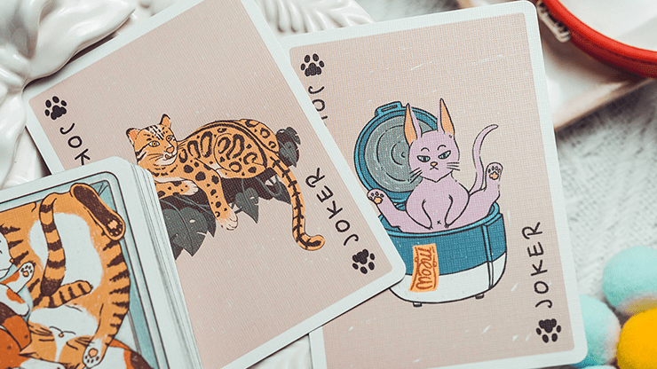 Liquid Cat Playing Cards by 808 Magic and Bacon Playing Card - Brown Bear Magic Shop