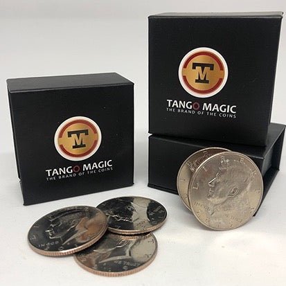 Perfect Shell Coin Set Half Dollar (Shell and 4 Coins D0201) by Tango Magic