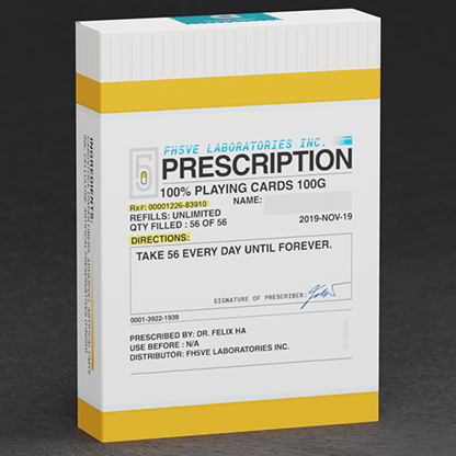 PRESCRIPTION Playing Cards - Brown Bear Magic Shop