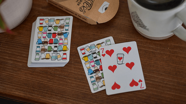 Roasters Coffee Shop Playing Cards - Brown Bear Magic Shop