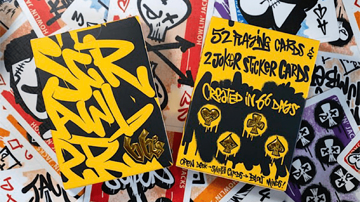 Scrawler 66's Playing Cards by Howlin' Jacks - Brown Bear Magic Shop