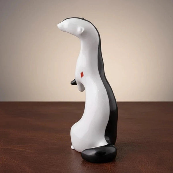 Sculpture “Card Weasel - Diamond” - Brown Bear Magic Shop