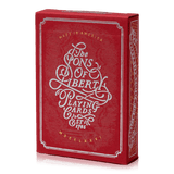 Sons of Liberty Playing Cards, Patriot Red - Art of Play - Brown Bear Magic Shop