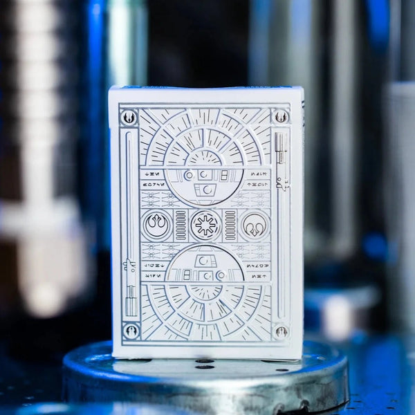 Star Wars Light Side Silver Edition Playing Cards (White) by theory11 - Brown Bear Magic Shop