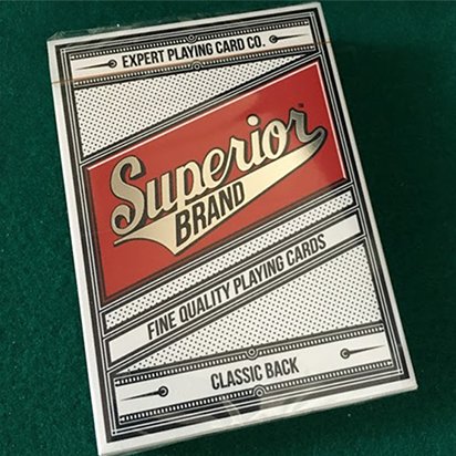 Superior Invisible (Red) Playing Cards by Expert Playing Card Co - Brown Bear Magic Shop
