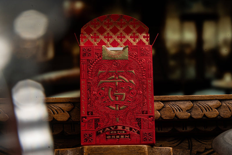 Tavern on the Green: Red Edition Playing Cards by theory11 - Brown Bear Magic Shop