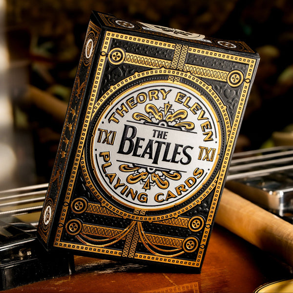 The Beatles Special Edition (Black) Playing Cards by theory11 - Brown Bear Magic Shop