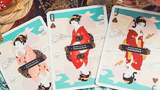 The Great Wave off Kanagawa V3 (Fresh Spring / Peppermint Green) Playing Cards - Brown Bear Magic Shop