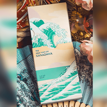 The Great Wave off Kanagawa V3 (Fresh Spring / Peppermint Green) Playing Cards - Brown Bear Magic Shop