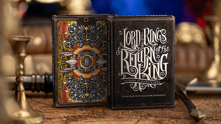 The Lord of the Rings - Return of the King Playing Cards (Black Gilded Edition) by Kings Wild - Brown Bear Magic Shop