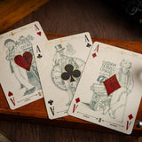 The Parlour Royale Ivory Edition (Red Edge Printing) Playing Cards - Brown Bear Magic Shop
