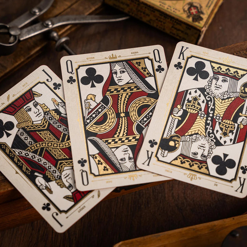 The Parlour Royale Ivory Edition (Red Edge Printing) Playing Cards - Brown Bear Magic Shop