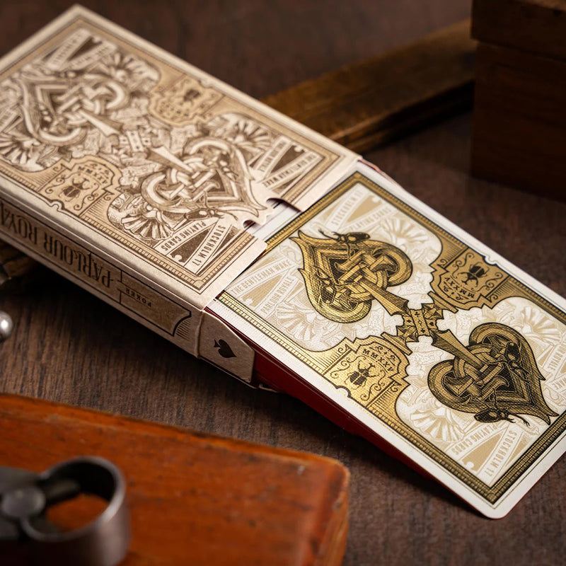 The Parlour Royale Ivory Edition (Red Edge Printing) Playing Cards - Brown Bear Magic Shop