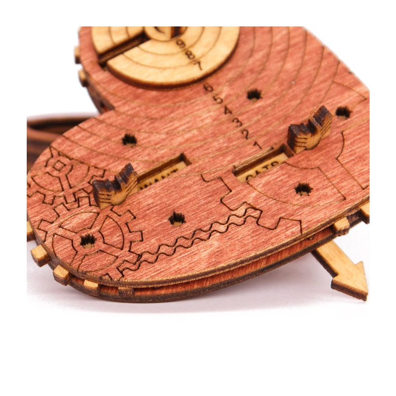 Tin Woodman's Heart. A mechanical box with a code lock