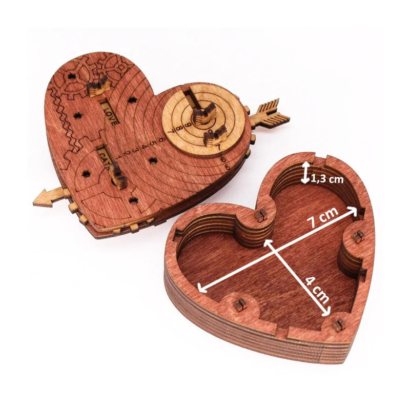 Tin Woodman's Heart. A mechanical box with a code lock - Brown Bear Magic Shop