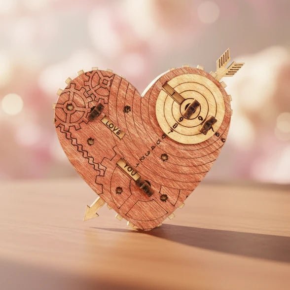 Tin Woodman's Heart. A mechanical box with a code lock - Brown Bear Magic Shop