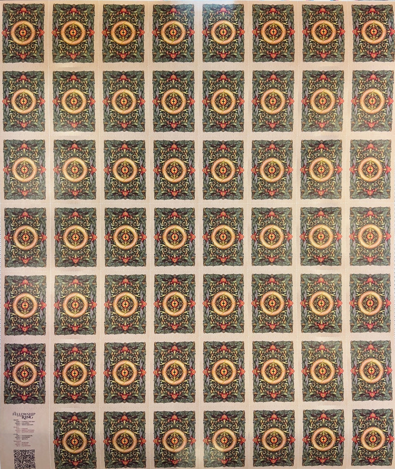 Uncut sheet The Fellowship of the Ring Playing Cards by Kings Wild - Brown Bear Magic Shop