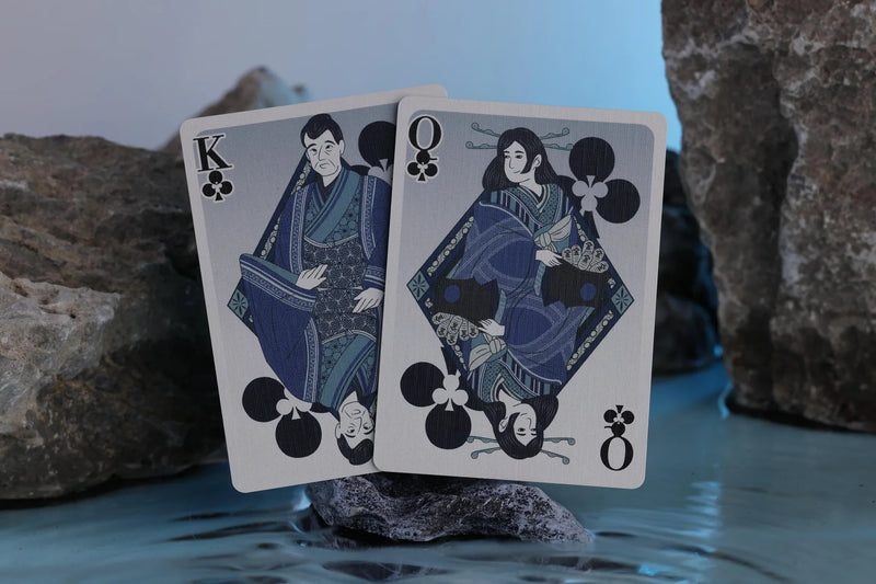 Urashima Tarou (Blue) Origami Playing Cards - Brown Bear Magic Shop
