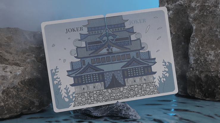 Urashima Tarou (Blue) Origami Playing Cards - Brown Bear Magic Shop