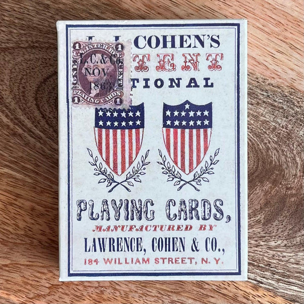 1863 Patent National Reproduction Playing Cards - Brown Bear Magic Shop
