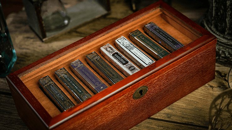 8 Deck Wooden Storage Box by TCC - Brown Bear Magic Shop
