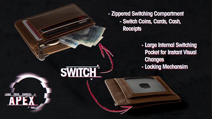 Apex Wallet by Thomas Sealey - Brown Bear Magic Shop
