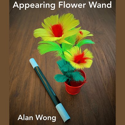 Appearing Flower Wand by Alan Wong - Brown Bear Magic Shop